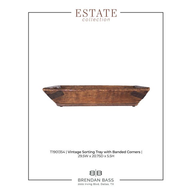 Late 19th Century Vintage Storting Tray With Banded Corners For Sale - Image 9 of 9