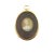 Metal Antique French Miniature Portrait of a Lady, 19th Century, Oval Gilt Frame For Sale - Image 7 of 7