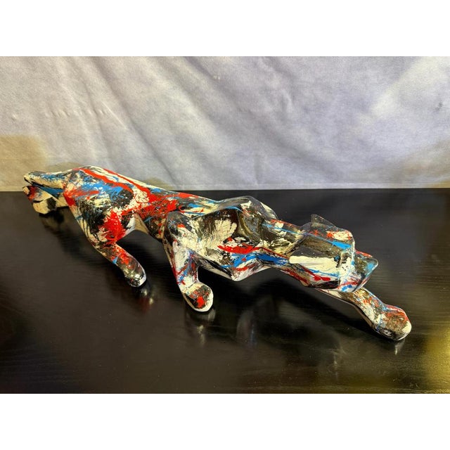 Silvio Formichetti, Panther Sculpture, 21st Century, Resin For Sale - Image 13 of 17