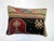 Early 20th Century Whimsical Antique Wool Turkish Rug Khotan Inspired Lumbar Size Pillow For Sale - Image 5 of 5