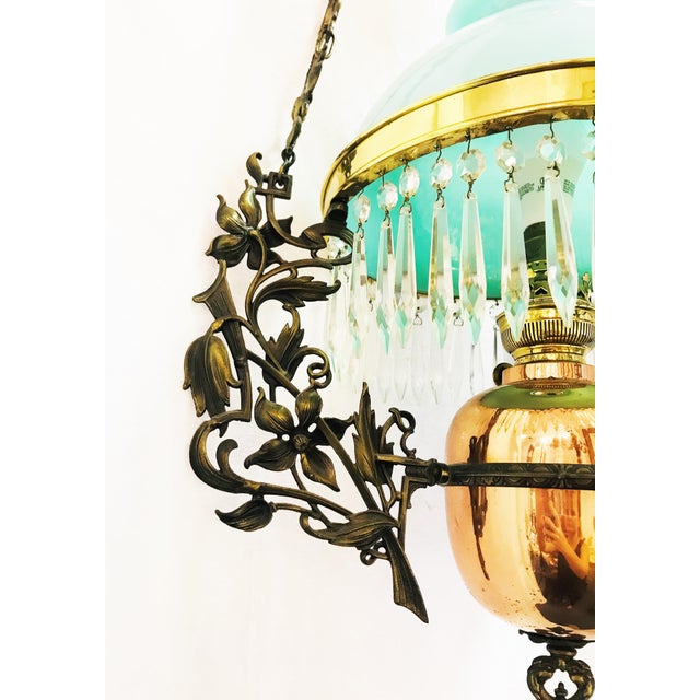 19th Century Victorian Oil Lamp Converted to Electric Chairish