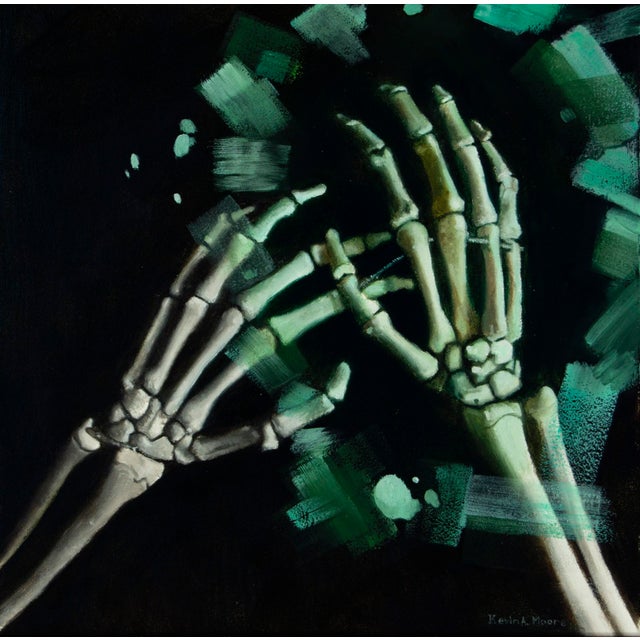 Emerald Shadow #2 features a striking depiction of skeletal hands, rendered with meticulous detail against a dark...