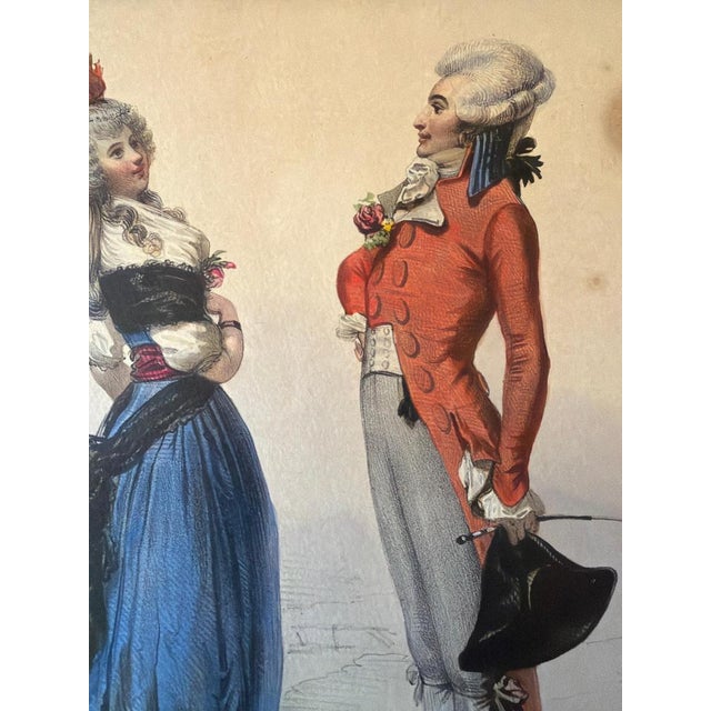Mid 19th Century Achille Devéria, French Court Costume, 1847, Lithograph For Sale - Image 5 of 9