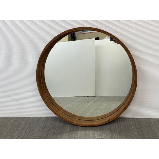 Brownstone Capri Mirror, Teak Wood For Sale - Image 4 of 12