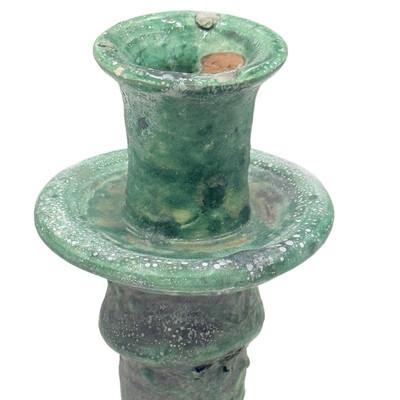 Moroccan Moroccan Tamegroute Glazed Candlestick Holder For Sale - Image 3 of 6
