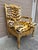 Antique French Regency Giltwood Fauteuil in Scalamandré “Le Tigre” Silk Velvet For Sale In South Bend - Image 6 of 15
