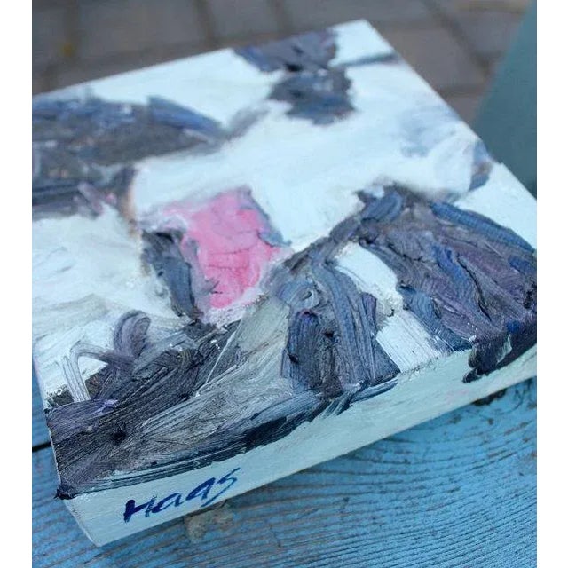 Abstract Cow Oil Painting For Sale - Image 9 of 10