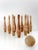 Antique Wooden Bowling Pins Game With Box For Sale - Image 11 of 12