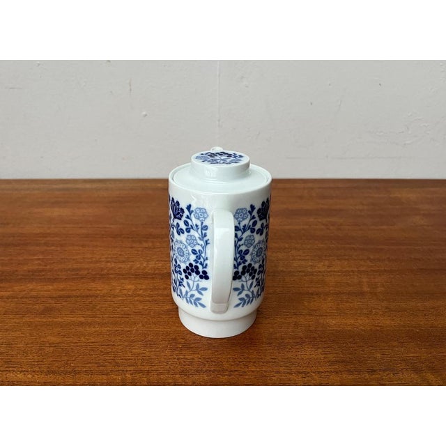 Mid-Century German Ceramic Tea or Coffee Pot Series Hamburg Form 20 Decor Blumenspiel by Lieselotte Kantner for Melitta, 1960s For Sale - Image 4 of 18