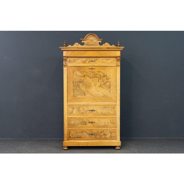 Standing secretary Epoch & style: Wilhelminian period, 2nd half of the 19th century Features - veneered from the outside...