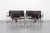 Eve 184 Armchairs in Leather and Steel by Piero Lissoni for Cassina, 2010s, Set of 6, in Very Good conditions. Designed...