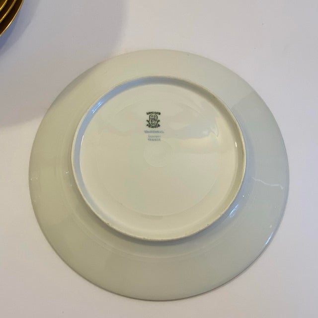 Limoges, France Antique Limoges Wm Guerin & Co. Salad Plates - Set of 12 For Sale - Image 4 of 6