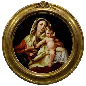 Ciro De Lucia, Maternità, 1990s, Oil on Canvas, Framed