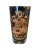 Gold Gold and Black Tubular Ceramic Vase With Middle Ages Theme For Sale - Image 8 of 9
