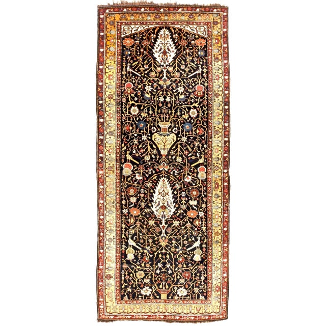 1920's Antique Persian Bakhtiar Gallery Rug. 5'10"x 14' For Sale - Image 4 of 4