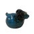 Figurative Handmade Navy Blue Ram Small Ceramic Animal Figure Display Art For Sale - Image 3 of 9