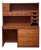 Vintage Mid-Century Modern Teak Secretary Desk With Fold-Down Writing Surface For Sale