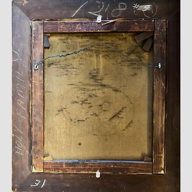 18th- To 19th-Century Old Master “The Rest of the Holy Family During the Flight Into Egypt” After Anthonius Van Dyck For Sale In San Francisco - Image 6 of 6