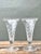 Mid 20th Century Vintage Etched Glass Trumpet Vases - A Pair For Sale - Image 5 of 12