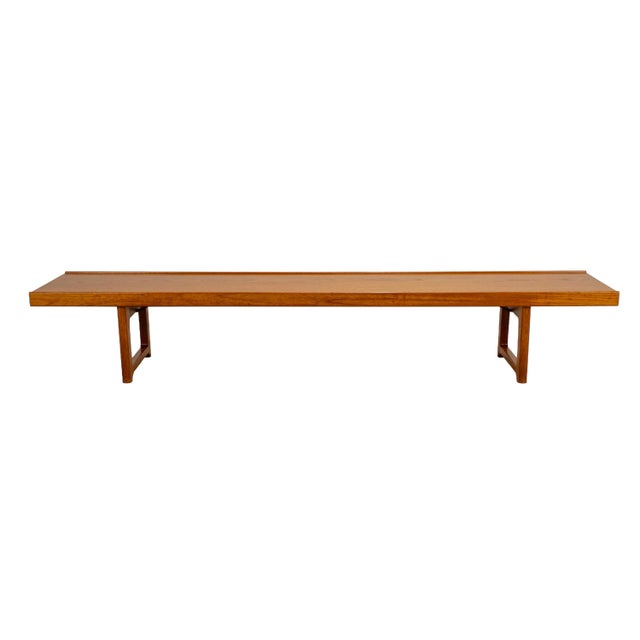 Vintage Torbjørn Afdal Krobo Extra Long Teak Bench by Bruksbo Norway, Scandinavian Modern For Sale In Tampa - Image 6 of 18