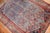 Antique Distressed Aqua Blue Malayer - 4'9" x 5'11" For Sale - Image 4 of 7