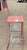 New Pink Industrial Wrought Iron Shop, Counter Stool with Metal Seat and Back For Sale - Image 16 of 18