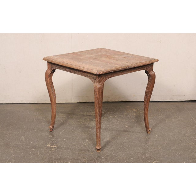 18th C. French Country Square-Shaped Table For Sale - Image 10 of 12
