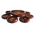 Hand Turned Teak Wood Salad Serving Bowl Set of 6 For Sale - Image 4 of 11