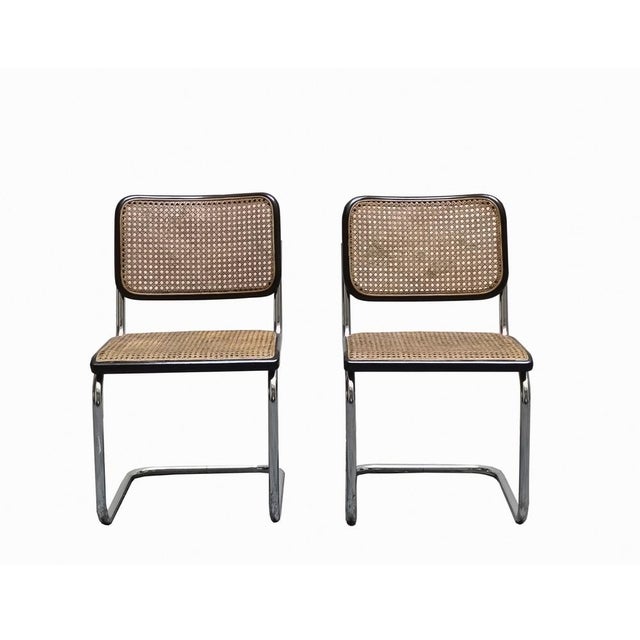 Cesca Chairs by Marcel Breuer for Thonet, Italy, 1970s, Set of 2 For Sale - Image 10 of 10