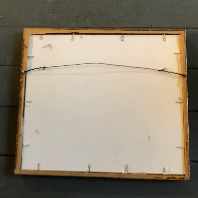 Art Deco 1940’s Original Male Nude Sepia Drawing Vintage Frame For Sale - Image 3 of 4