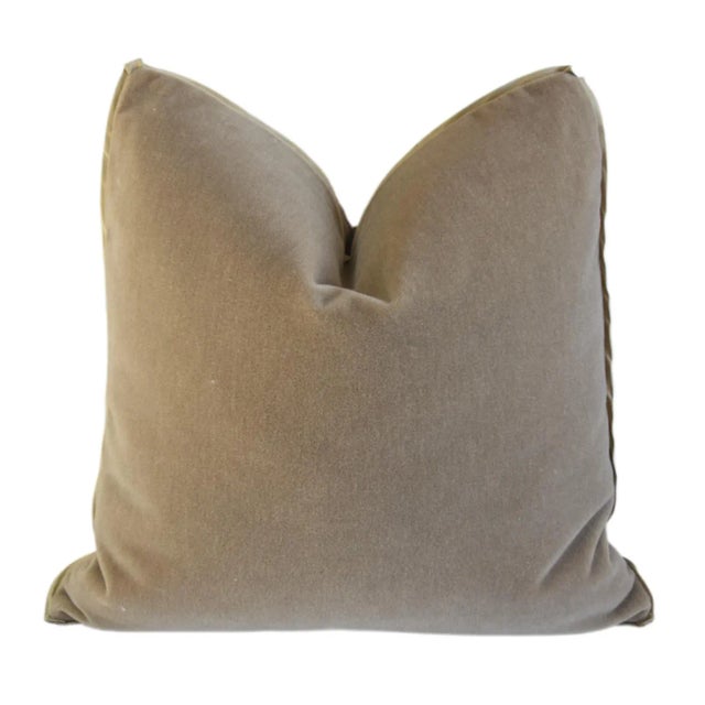 Beige Stunning Italian Designer Mariano Fortuny Caravaggio Feather/Down Pillow For Sale - Image 8 of 9