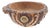 Mid-20th Century French Gex La Faucille Studded Carved Wood Folk-Art Bowl For Sale