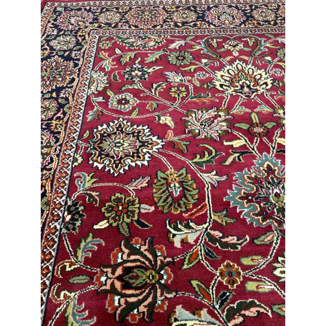 Textile 5ft 10in × 8ft 10in Oriental Wool Area Rug For Sale - Image 7 of 12