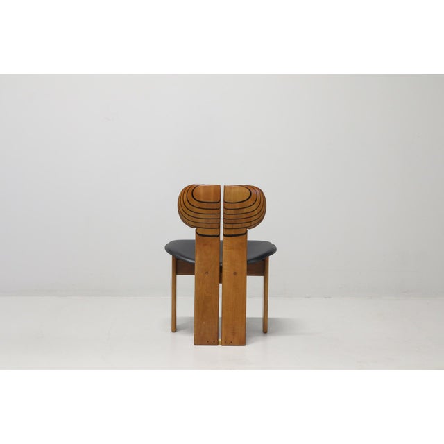 Afra & Tobia Scarpa Vintage ​Africa Dining Chairs by Afra & Tobia Scarpa for Maxalto, 1975, Set of 8 For Sale - Image 4 of 16