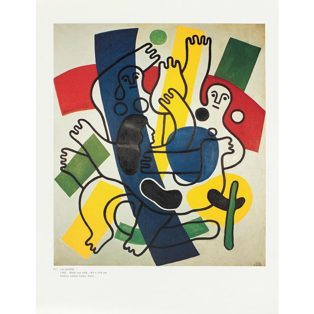 Modern 1990 After Fernand Leger "Dance", Full-Color Parisian Print For Sale - Image 3 of 8