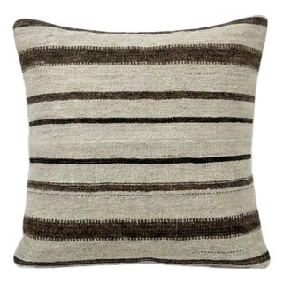 Hand Woven Kilim Pillow Cover 24'' X 24'' For Sale