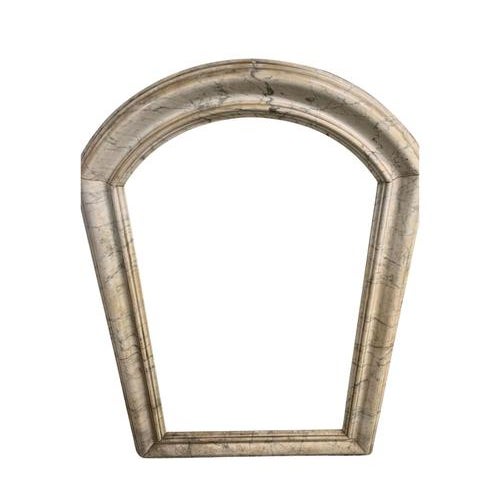 Antique French Marble Arched Mirror Frame, 1890s For Sale - Image 15 of 15