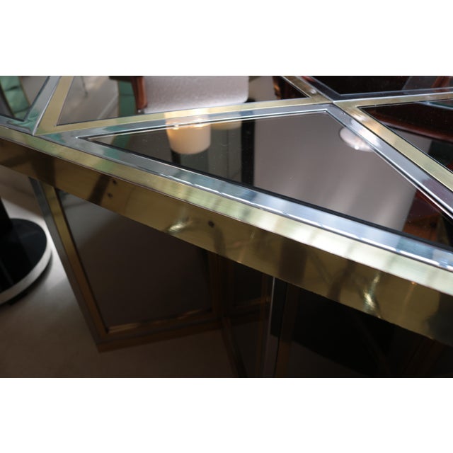 Metal 1970s Italian Modernist Long Console For Sale - Image 7 of 10