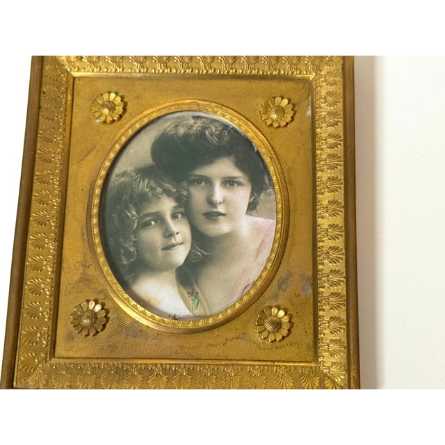 Fine French Ormolu Crown Frame with Tinted Photograph, circa 1890–1910 For Sale In West Palm - Image 6 of 18