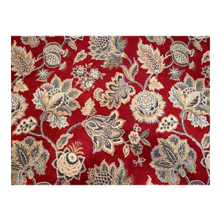 Belle Maison Cotton Block Print Fabric - Spain. Great for Upholstery & Draperies/Shades/Valances, Bedding, Pillows, Accessories. For Sale