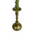 A substantial vintage brass candlestick distinguished by its impressive scale and classic baluster-form silhouette. The...