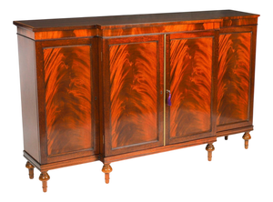 Vintage Sideboard in Flame Mahogany by William Tillman, 1980s
