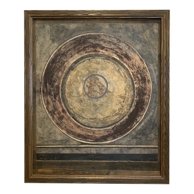 1973 Jerry Pope Native American Circle Painting For Sale