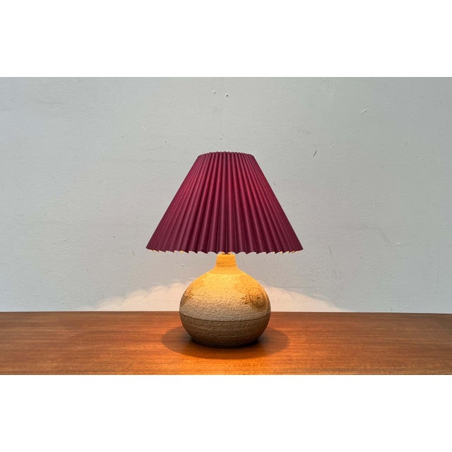 Mid-Century Modern Mid-Century Modern Danish Studio Pottery Stoneware Table Lamp from Søholm, 1960s For Sale - Image 3 of 18