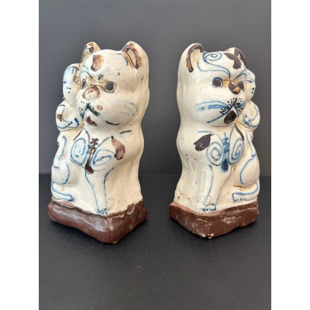 18th Century Antique Chinese Glazed Figural Censers - a Pair For Sale - Image 5 of 11