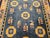 Royal Blue Vintage Art Deco Chinese Rug, Handwoven Wool Pile, Floral Design, Blue, 6' x 8' For Sale - Image 8 of 14