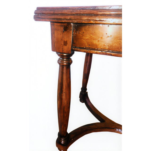 Coffee 1980s Pair of Authenticated Guy Chaddock & Co. Arched Stretcher Side Tables – "To the Trade" Quality For Sale - Image 8 of 12