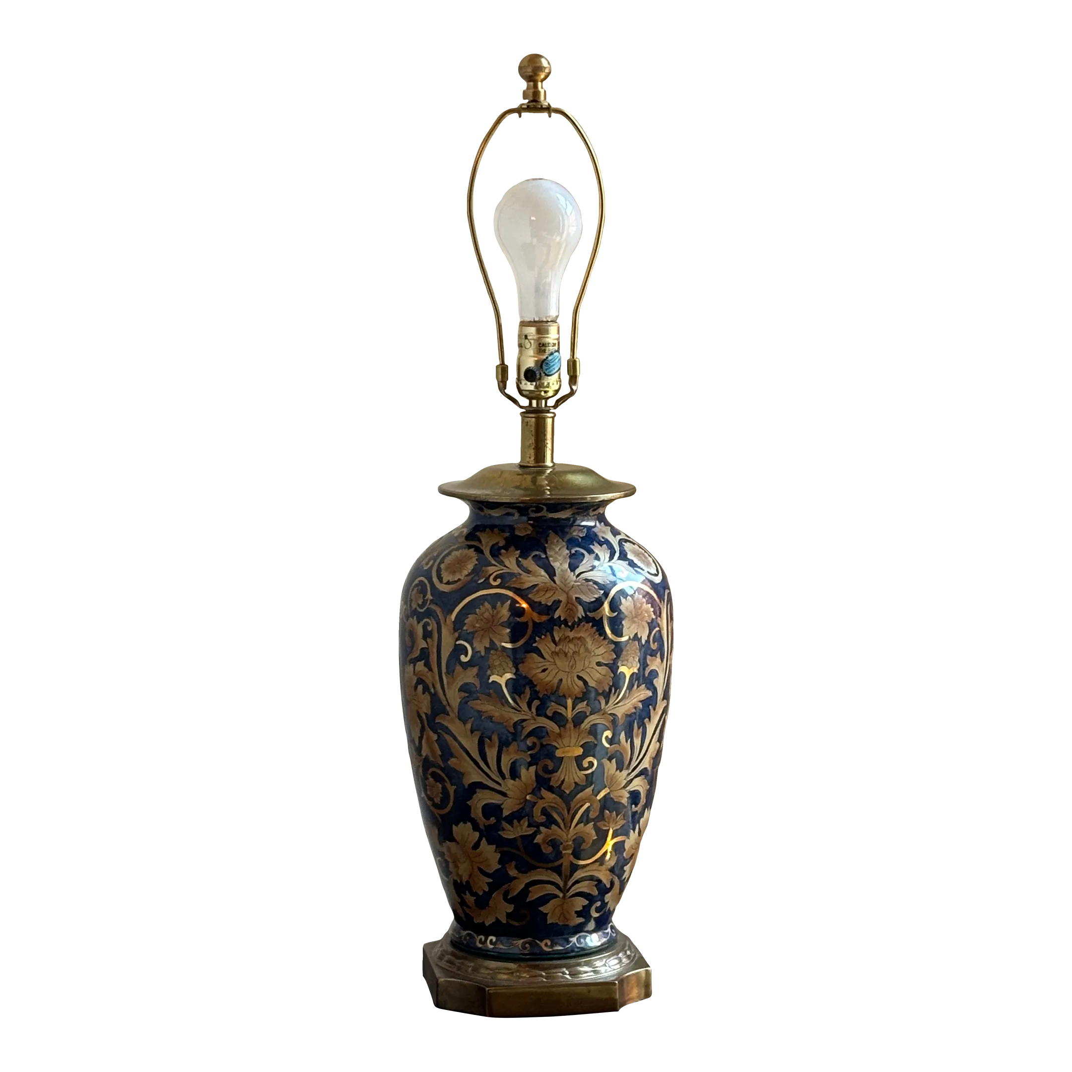 Vintage Frederick Cooper Chinoiserie Porcelain Table Lamp | Chairish