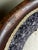 Blue Antique Blue and White Batik Upholstered English Wood Accent Chair For Sale - Image 8 of 16