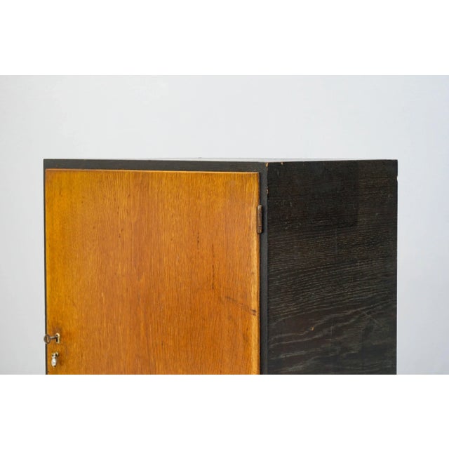 Bauhaus Ebonised and Oak Cupboard by Franz Schuster For Sale - Image 3 of 8